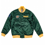 Mitchell & Ness NFL Heavyweight Satin Jacket Green Bay Packers - Suurus Universaalne (OJBF3413-GBPYYPPPDKGN Joped)