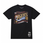 Mitchell & Ness NBA Big Face 7.0 SS Tee Philadelphia 76ers - Suurus Universaalne (BMTR5904-P76YYPPPBLCK T-s&auml;rgid)