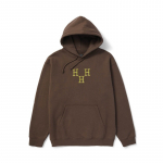 HUF Hat Trick Hoodie Coffee - Suurus Universaalne (PF00615-COFFE Džemprid)