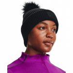 Under Armour Halftime Ribbed Pom Black - Suurus Universaalne (1373098-001 Teised m&uuml;tsid)