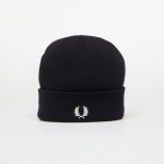 FRED PERRY Classic Merino Wool Beanie Navy/ Snow White - Suurus Universaalne (C3316 T05 Teised m&uuml;tsid)