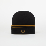 FRED PERRY Twin Tipped Merino Wool Beanie Black/Caramel - Suurus Universaalne (C3317 U12 Teised m&uuml;tsid)