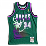 Mitchell & Ness NBA Swingman Jerseys Milwaukee Bucks - Suurus Ray Allen #34 - Suurus XXL (SMJYGS18181-MBUDKGN9 T-s&auml;rgid)