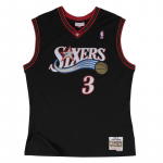Mitchell & Ness NBA Swingman Jerseys Philadelphia 76ers - Suurus Allen Iverson #3 - Suurus XXL (SMJYGS18201-P76BLCK0 T-s&auml;rgid)