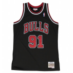 Mitchell & Ness NBA Swingman Jerseys Chicago Bulls - Suurus Dennis Rodman #91 - Suurus XXL (SMJYGS18152-CBUBLCK9 T-s&auml;rgid)