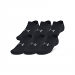 Under Armour Essential No Show 6-Pack Black - Suurus XL (1382611-001 Sokid)