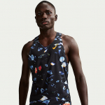 Nike AeroSwift Glam Men's Dri-FIT ADV Running Singlet Black/ Laser Orange - Suurus XL (IF2072-010 T-s&auml;rgid)