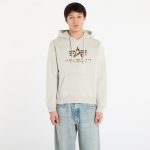 Alpha Industries Basic Hoodie BL Effect Print Stone - Suurus XL (178312EP-10 Džemprid)