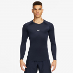 Nike Pro Men's Dri-FIT Tight Long-Sleeve Fitness Top Obsidian/ White - Suurus XL (FB7919-451 T-s&auml;rgid)