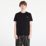 FRED PERRY Contrast Tape Ringer T-Shirt Black/ Champagne - Suurus XL (M4613 90A T-s&auml;rgid)