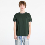 FRED PERRY Twin Tipped T-Shirt Court Green/ Snow White/ Navy - Suurus XL (M1588V 53A T-s&auml;rgid)