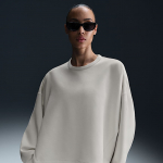 Nike 24.7 ImpossiblySoft Women's Dri-FIT Oversized Crew-Neck Top Lt Orewood Brn/ Lt Iron Ore - Suurus XL (HQ8193-104 Džemprid)