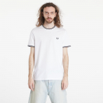 FRED PERRY Twin Tipped T-Shirt White - Suurus XL (M1588 100 T-s&auml;rgid)