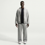 Nike Solo Swoosh Men's Fleece Open-Hem Pants Dk Grey Heather/ Lt Smoke Grey/ White - Suurus XL (HV1090-063 P&uuml;ksid)