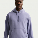 Nike Solo Swoosh Men's Pullover Hoodie Iron Purple/ White - Suurus XXL (HV1082-506 Džemprid)