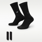Nike Dri-FIT Everyday Cushioned Crew Socks (2 Pairs) Black/ White - Suurus XL (FZ3073-011 Sokid)