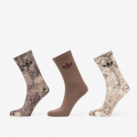 adidas Tie Dye Crew Socks 3 Pairs Utility Black/ Off White/ Earth Strata - Suurus XL (KD0974 Sokid)