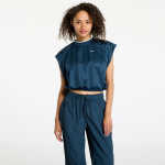 Nike Sportswear Collection Women's Dri-FIT Jacquard Short-Sleeve Jersey Top Armory Navy/ Armory Navy/ White - Suurus XL (FV7549-478 T-s&auml;rgid)