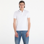 Tommy Hilfiger Liquid Cotton Tipped Slim Polo White - Suurus XL (MW0MW43144 YBR T-s&auml;rgid)
