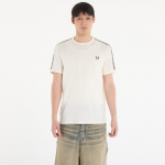 FRED PERRY Contrast Tape Ringer T-Shirt Ecru/ Navy - Suurus XL (M4613 28B T-s&auml;rgid)