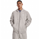 Under Armour Essential Fleece Fz Hood Ghost Gray Medium Heather - Suurus XL (1373881-592 Džemprid)