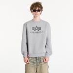 Alpha Industries Basic Sweater melange &scaron;ed&aacute; - Suurus XXL (178302 17 Džemprid)