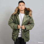 Alpha Industries N-3B Heritage Sage-Green - Suurus XL (100106-01 Joped)