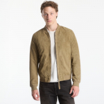 AllSaints Morten Suede Bomber Olive Green - Suurus XL (M050LE OLIVE GREEN Joped)
