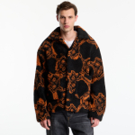 Daily Paper Burned Shield Fur Jacket Black - Suurus XL (2610134 Joped)