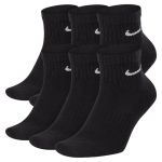 Nike Everyday Cushioned Training Ankle kojinės (6 Pairs) - Suurus XL (SX7669-010 Sokid)
