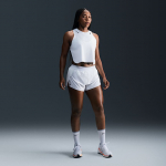 Nike AeroSwift Women's Dri-FIT ADV Mid-Rise 3" Brief-Lined Running Shorts White/ Black - Suurus XS (FN2328-100 L&uuml;hikesed p&uuml;ksid)