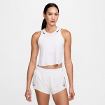 Nike AeroSwift Women's Dri-FIT ADV Cropped Running Tank Top White/ Black - Suurus XS (FN2713-100 T-s&auml;rgid)