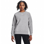 Under Armour Rival Fleece Crew Mod Gray Light Heather - Suurus XS (1379508-012 Džemprid)