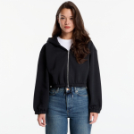 Urban Classics Fluffy Cropped Zip Hoodie Black - Suurus XS (TB8635-00007 Džemprid)