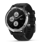 DEMO fenix5Plus,Glass,Silver w/Blk Bnd,EMEA
