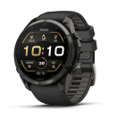 fenix 9 Pro &ndash; 51mm, Carbon Gray DLC Titanium with Black/Pebble Grey Silicone Band