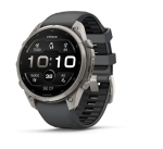 fenix 9 Pro &ndash; 47mm, Titanium with Graphite/Black Silicone Band