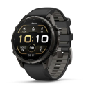 fenix 9 Pro &ndash; 47mm, Carbon Gray DLC Titanium with Black/Pebble Grey Silicone Band