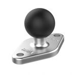 CHROME RAM 2 7/16" X 1 5/16" BASE W BALL