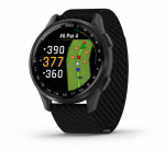 Garmin Approach S50 Hall alumiinium&auml;&auml;ris, must ComfortFit nailonrihm