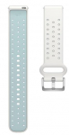 Polar Silikoonist kellarihm, 20mm, S-L, Valge / T&uuml;rkiissinine
