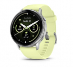 Garmin Venu 4 nutikell, 45 mm, h&otilde;bedane, tsitruni v&auml;rvi silikoonrihmaga