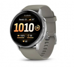 Garmin Venu 4 nutikell, 45 mm, h&otilde;bedane, h&otilde;behall silikoonist rihmaga