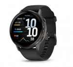 Garmin Venu 4 nutikell, 45 mm, tahvelkivi, musta silikoonrihmaga