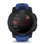 Instinct 3 &ndash; 45 mm AMOLED Black with bolt blue/black silicone band