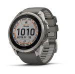fenix 9 Pro &ndash; inReach, Solar, 51mm, Titanium with Pebble Grey Silicone Band