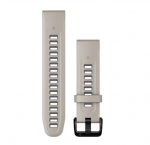 Garmin QuickFit 20 mm Silikoonist kellarihm, Heleda liivatooni / s&uuml;gavlilla