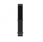 Quick Release Bands (20 mm), Black/Azure ComfortFit Fabric