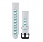 Garmin QuickFit 20 mm Silikoonist kellarihm, Valge kivi/mereroheline v&auml;rv