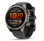 Garmin fēnix 8 Pro AMOLED Sapphire GPS nutikell, 47 mm, titaan koos grafiithalli/musta silikoonrihmaga